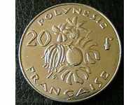 20 franca 2003, French Polynesia
