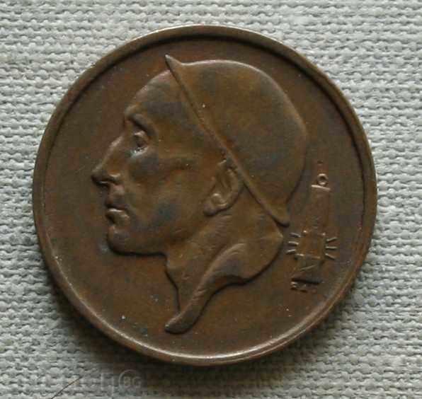 50 centimes 1955 Belgia - legenda franceza cu preț € 0.31 | 0.61 BGN