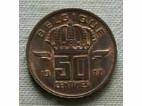 50 centimes 1970 Belgia -Franceză.Legenda UNC