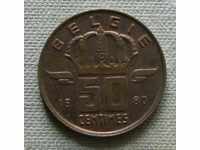 50 cents 1980 Belgium -Dutch.Legend UNC