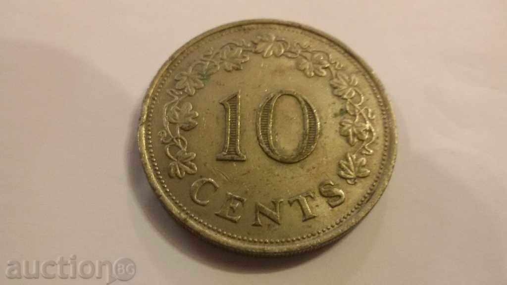 10 cenți CENTA MALTA