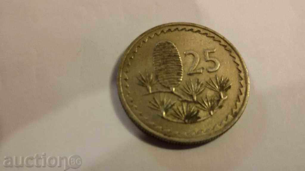 25 mils CYPRUS 1963 with price 2.00 BGN | € 1.02 25 mils CYPRUS 1963 with price 2.00 BGN | € 1.02