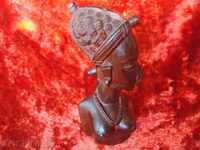 Статуетка Наоми,по шапка и гердан, абанос "ЕРОТИКА".