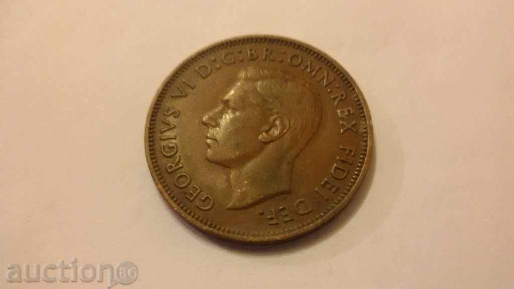 half penny 1951 GEORGIVS VI with price 3.00 BGN | € 1.53 half penny 1951 GEORGIVS VI with price 3.00 BGN | € 1.53