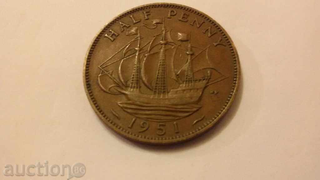 half penny 1951 GEORGIVS VI
