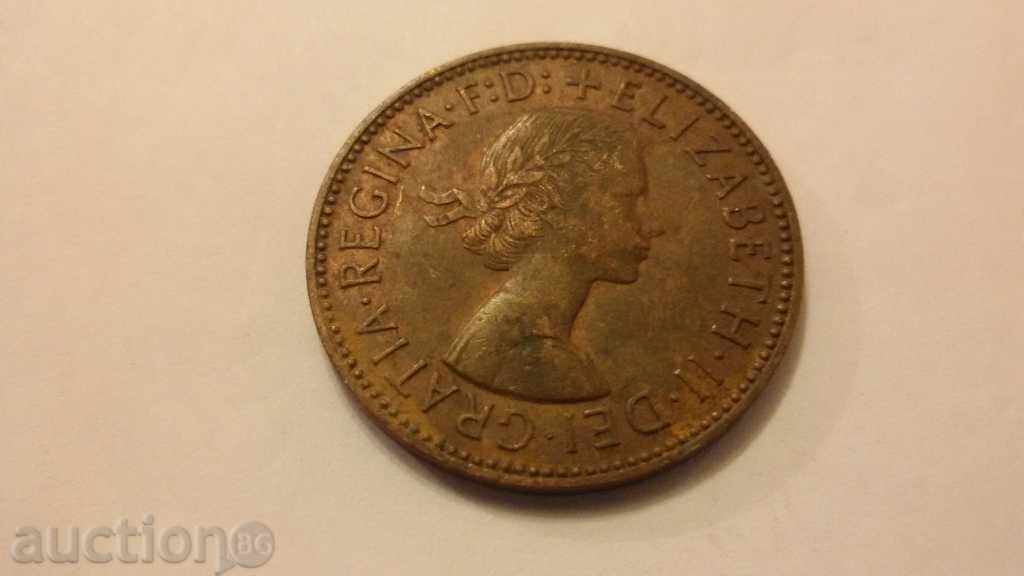 half penny 1959 with price 3.00 BGN | € 1.53