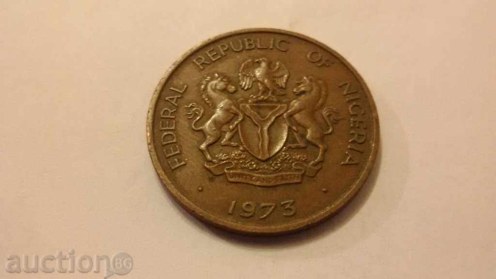Auction  1 kobo nigeria 1973
