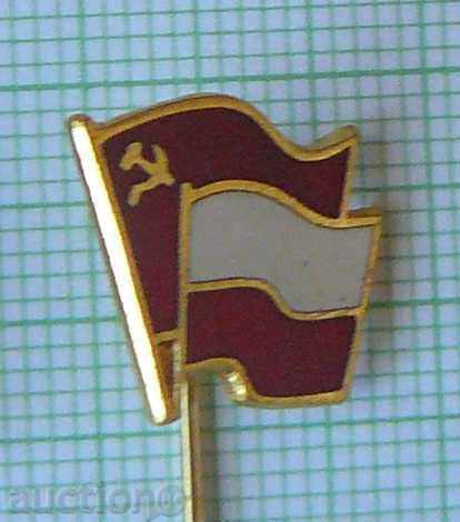 Pin-steaguri, pavilion URSS-Polonia