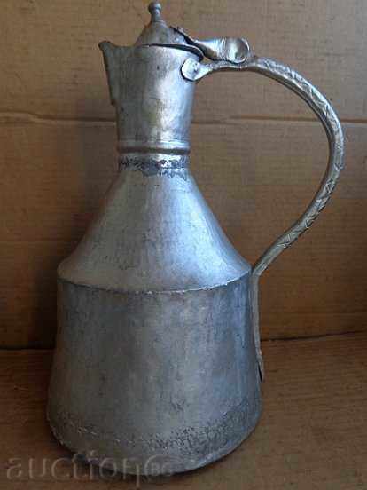 Old tin tin, hibiscus, jug, pot, baker with price 243.00 BGN | € 124.24