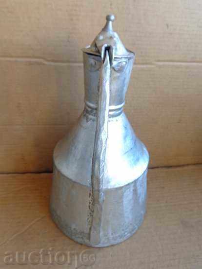 Old tin tin, hibiscus, jug, pot, baker - 5