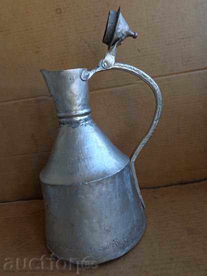 Old tin tin, hibiscus, jug, pot, baker - 6