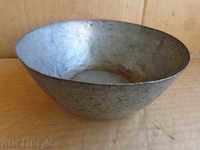 Old copper sahan, baker, bowl, plate, tass