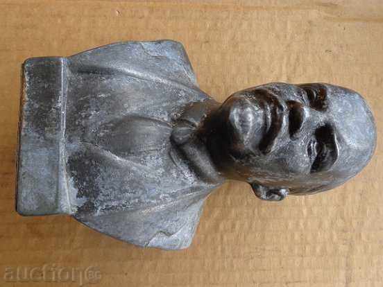 Aluminum bust of Lenin, figure, sculpture, statuette - 6 Aluminum bust of Lenin, figure, sculpture, statuette - 6