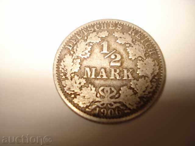 SILVER COINS OF 1/2 MARCH 1906 GERMANY