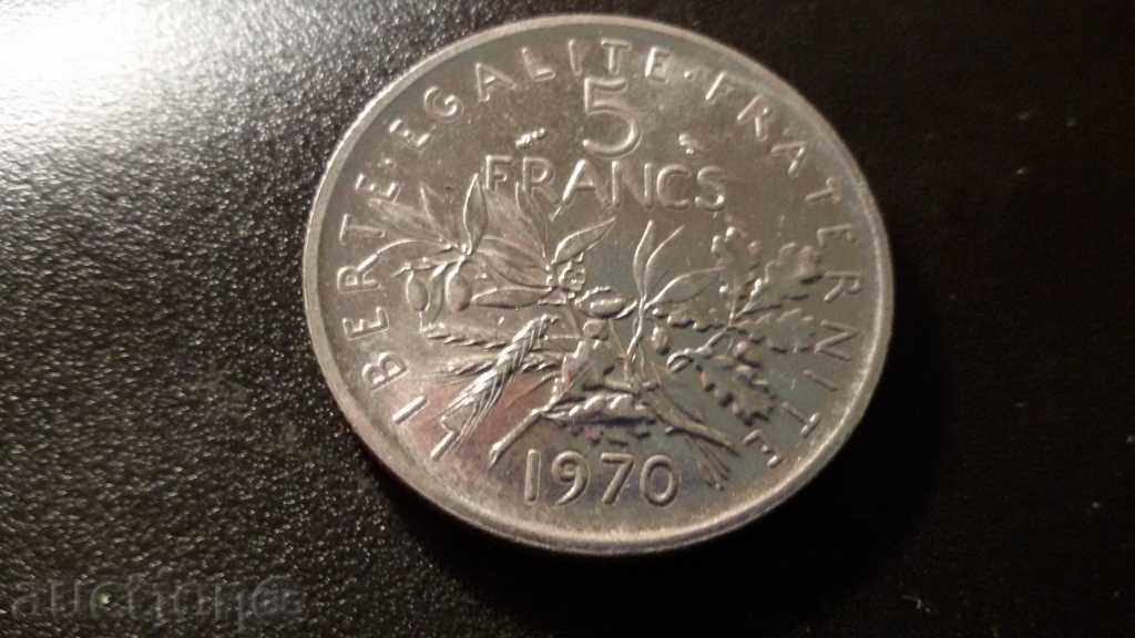 5 FRANCS 1970 with price 1.00 BGN | € 0.51 5 FRANCS 1970 with price 1.00 BGN | € 0.51