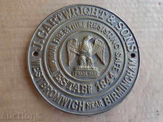 Auction Advertising banner sign for safe, safe, badge Auction Advertising banner sign for safe, safe, badge