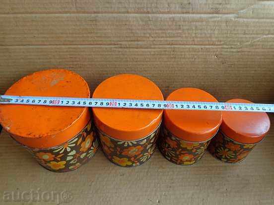 Auction Lot of Romanian tin boxes, box, toy Auction Lot of Romanian tin boxes, box, toy