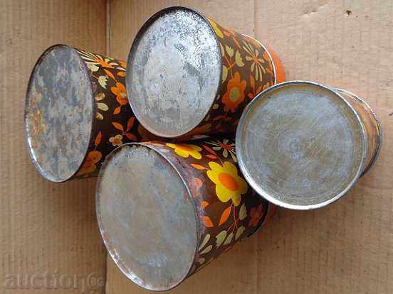 Delivery of Lot of Romanian tin boxes, box, toy Delivery of Lot of Romanian tin boxes, box, toy