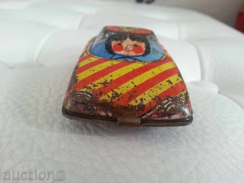 Auction Old Russian Metal Soc. Cart, Toy 80's Auction Old Russian Metal Soc. Cart, Toy 80's