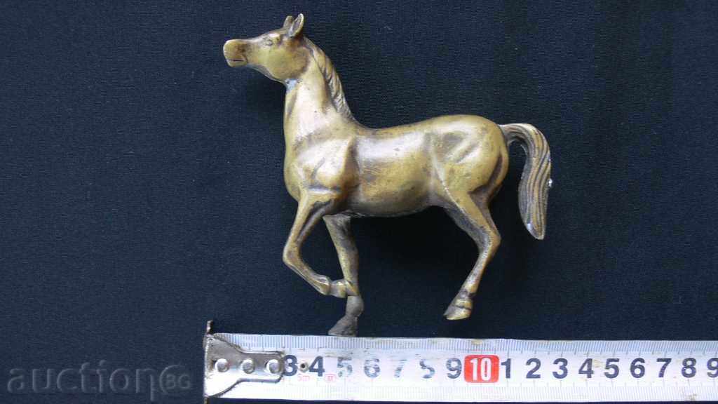 OLD PLASTIC statuetă de bronz a unui cal