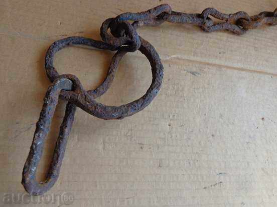 Delivery of Old hand forged beads, chains, pranks, chains