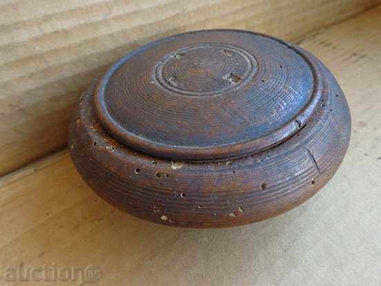 Παλιά ξύλινα μπολ με καπάκι, kopanka, ξύλο