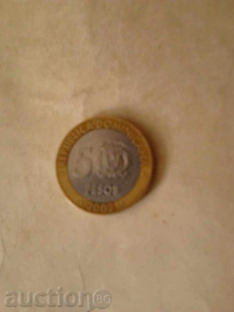 Republica Dominicană Peso 5, 2002
