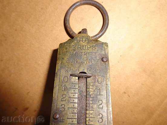 Auction Old German pocket scales "KRUP", scales, scales, pallet Auction Old German pocket scales "KRUP", scales, scales, pallet