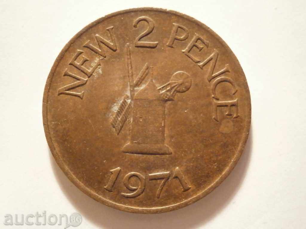 Auction  NEW 2 PENCE 1971 Guernsey