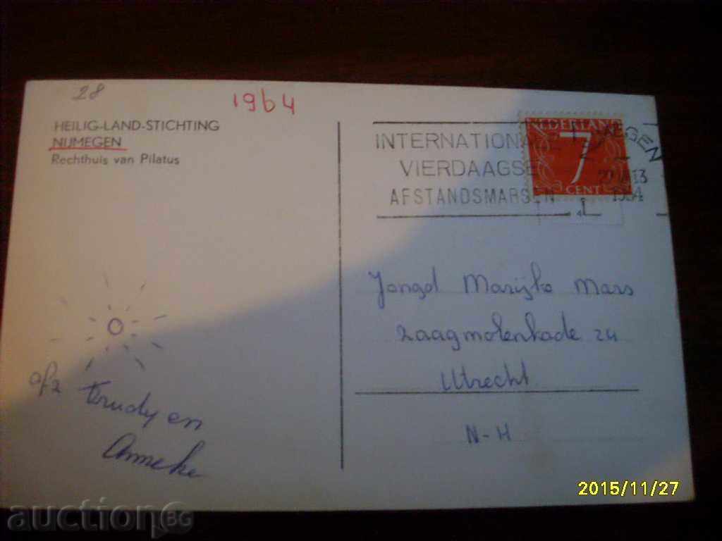 STARA POSTED POSTCARD CARD - NETHERLANDS 1964. with price 0.50 BGN | € 0.26 STARA POSTED POSTCARD CARD - NETHERLANDS 1964. with price 0.50 BGN | € 0.26