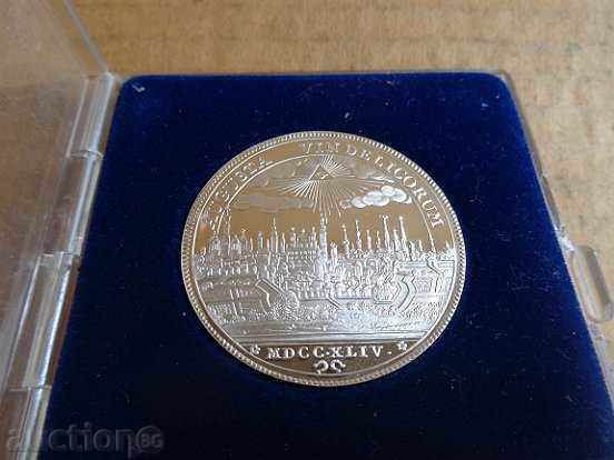 Auction Silver German taler reprint 1977, coin, silver Auction Silver German taler reprint 1977, coin, silver