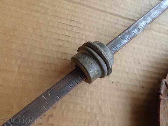 Auction Old scales, pins, weights, scales end of the 19th century Auction Old scales, pins, weights, scales end of the 19th century