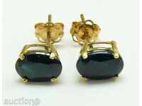 Cercei de aur cu safire