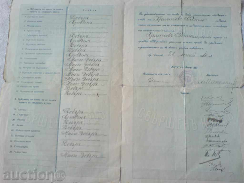 Delivery of old certificate, document Delivery of old certificate, document