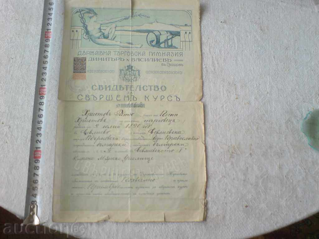 document de licență vechi