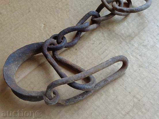 Auction  Hand forged beads, pangs, chains, handcuffs