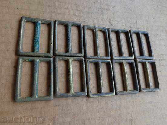 Delivery of Lot of bronze buckles of belt, belt Delivery of Lot of bronze buckles of belt, belt