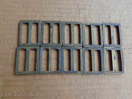 Lot of bronze buckles of belt, belt - 5 Lot of bronze buckles of belt, belt - 5