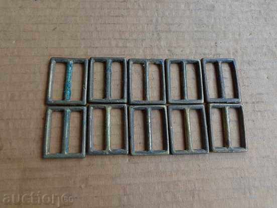 Lot of bronze buckles of belt, belt Lot of bronze buckles of belt, belt