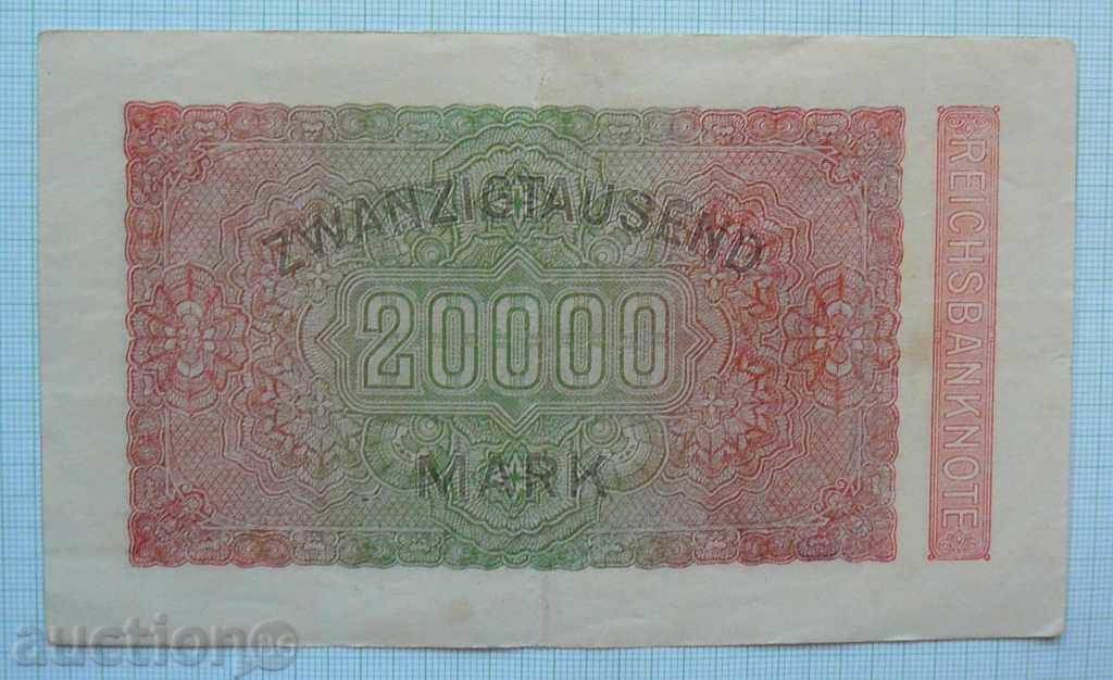 20000 marks 1923 Germany with price 7.00 BGN | € 3.58