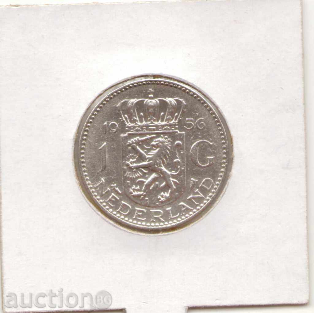 ++Ολλανδία-1 Gulden-1956-KM# 184-Juliana-silver++