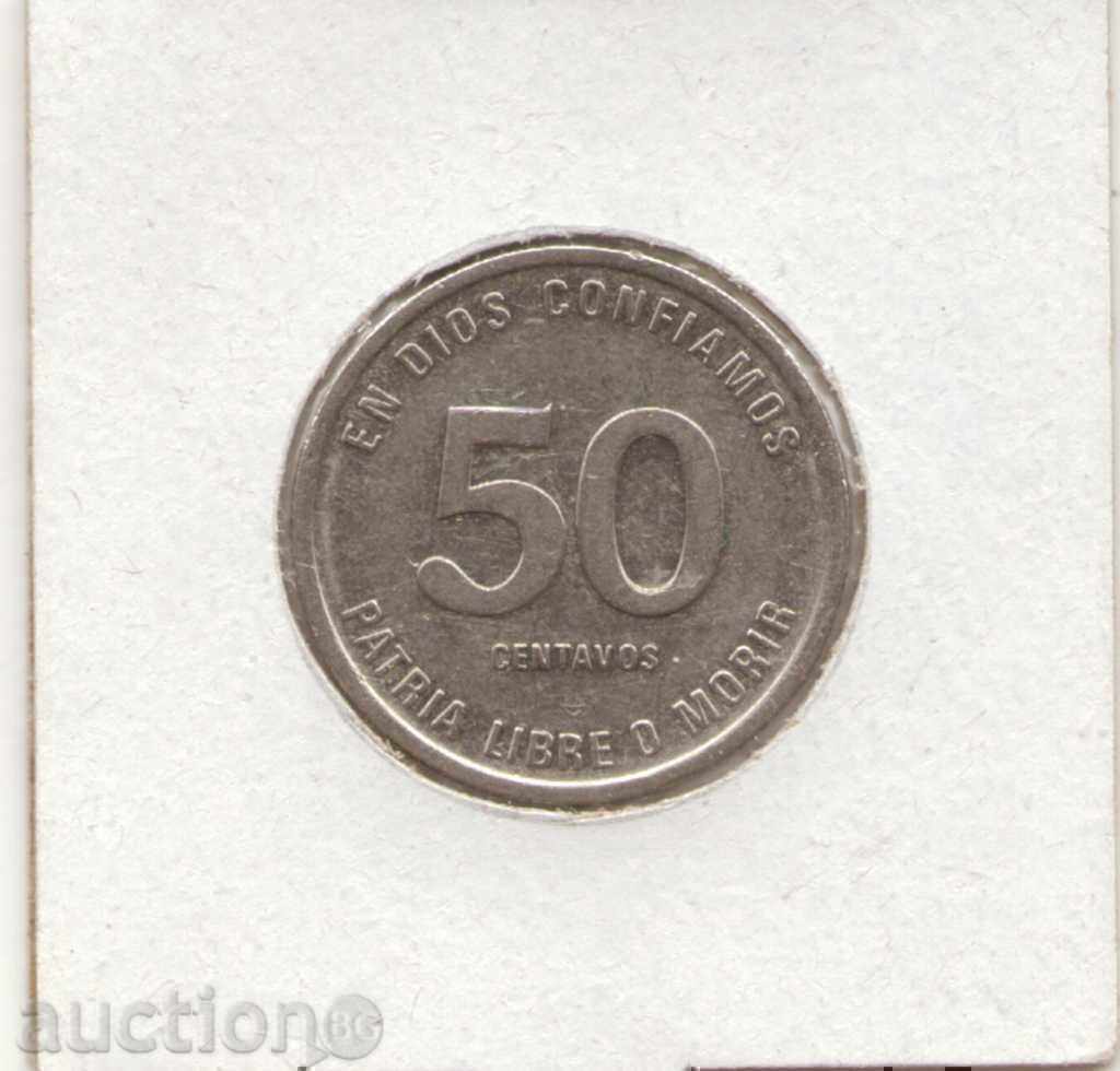 +Nicaragua-50 Sentavos-1983-KM# 42a++