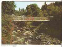 κάρτα Βουλγαρία Σαντάνσκι καλωδιωτή γέφυρα στο πάρκο *