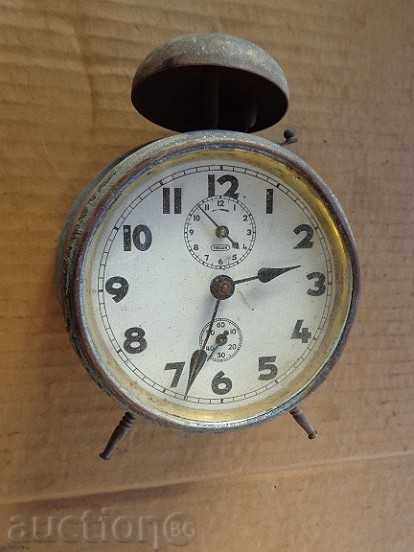 Old German table clock, alarm clock with price 39.00 BGN | € 19.94