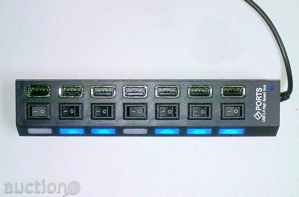 Auction USB - 7 HUB outputs (USB coupler) Auction USB - 7 HUB outputs (USB coupler)