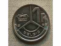 1 франк 1989   Белгия -хол.легенда
