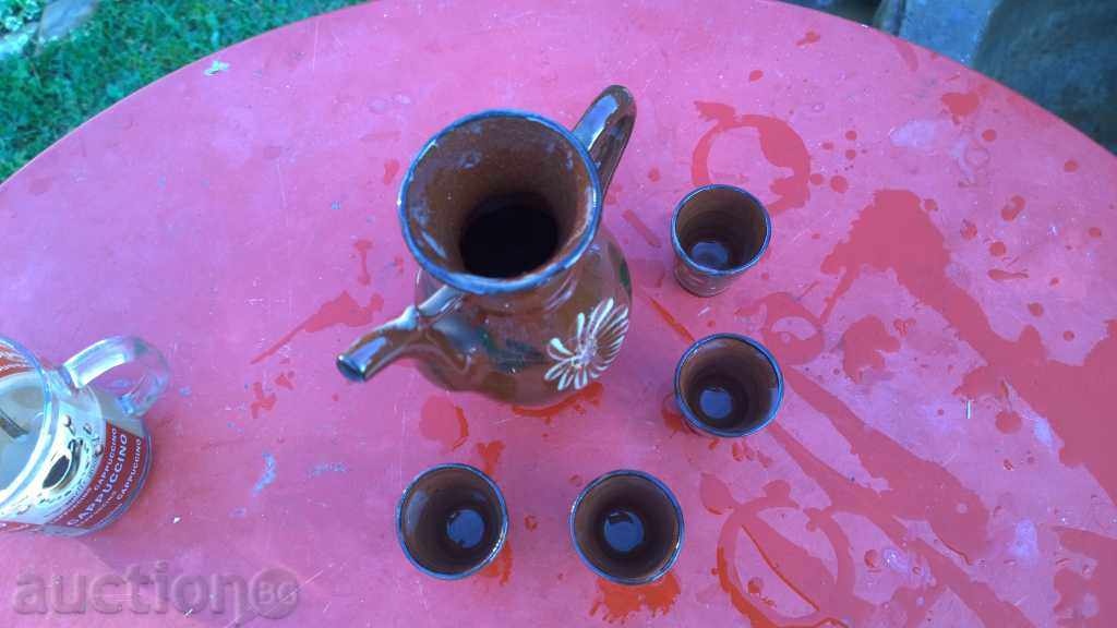 5633. STAR SERVICE FOR CRAZY GLAZED CERAMICS - 5 5633. STAR SERVICE FOR CRAZY GLAZED CERAMICS - 5