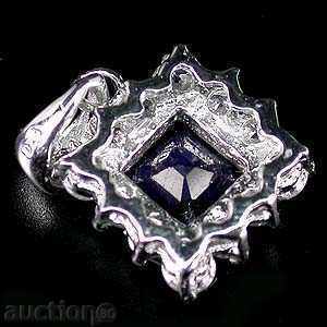 SOLD SILVER MEDALAND WITH NATURAL Sapphire and Cyrcone with price 147.00 BGN | € 75.16 SOLD SILVER MEDALAND WITH NATURAL Sapphire and Cyrcone with price 147.00 BGN | € 75.16