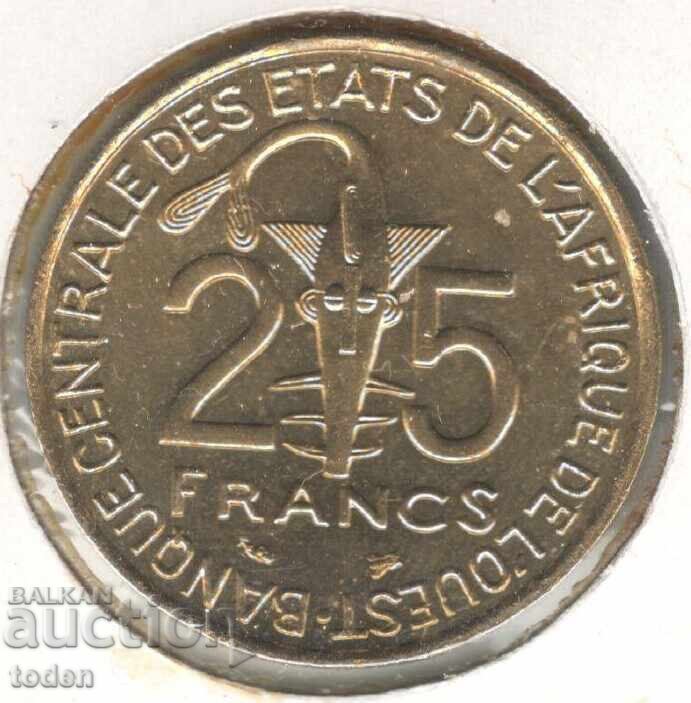 ++ Western Africa (BCEAO) -25 Francs-1997-KM # 9-F.A.O. ++ with price 4.50 BGN | € 2.30 ++ Western Africa (BCEAO) -25 Francs-1997-KM # 9-F.A.O. ++ with price 4.50 BGN | € 2.30