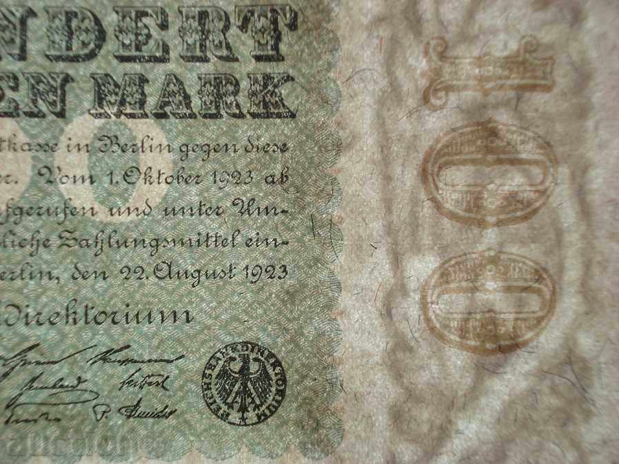 (100 000 marks 22.08.1923 UNC (1) • • • • •) with price 9.50 BGN | € 4.86 (100 000 marks 22.08.1923 UNC (1) • • • • •) with price 9.50 BGN | € 4.86